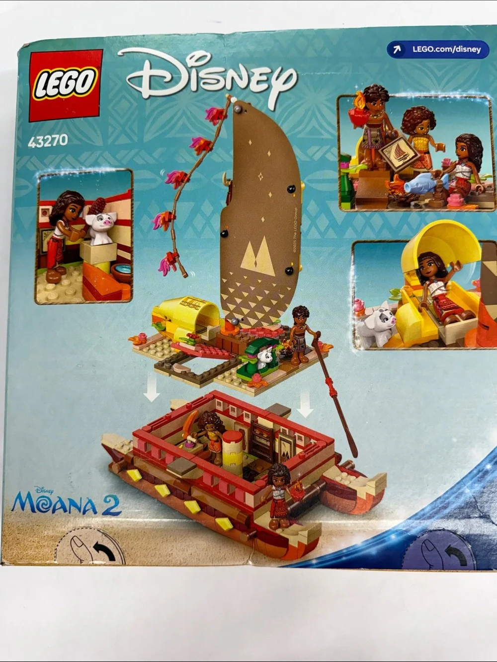 LEGO Disney Moana’s Adventure Canoe NEW in Sealed Box - Picture 2 of 3